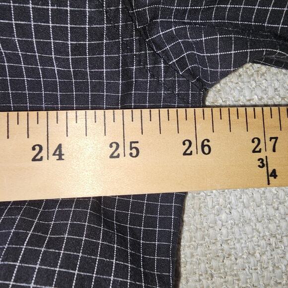 Mens Polo Ralph Lauren Black Check w/ Polo Horse Logo S/M 100% Cotton - Picture 5 of 9